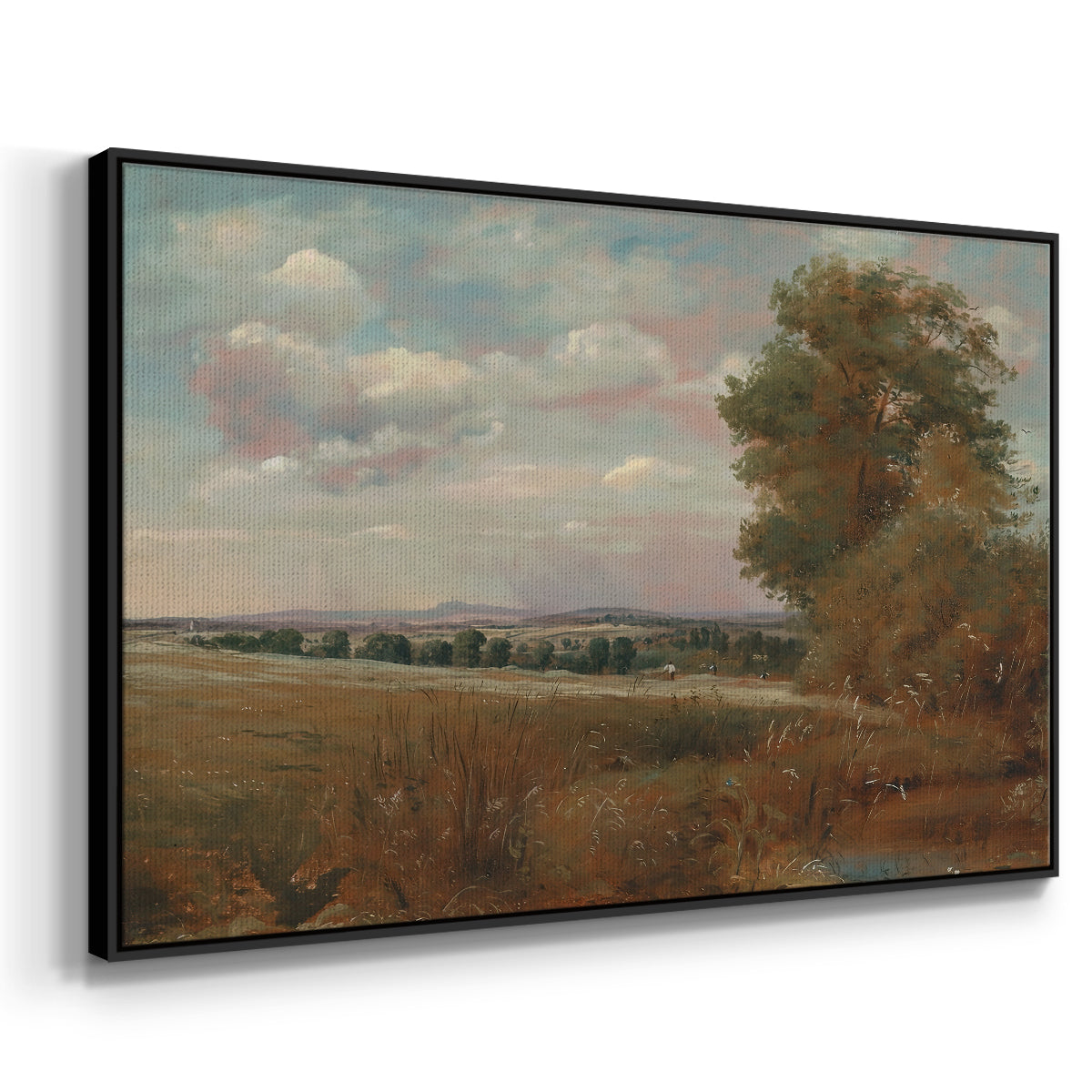 Landscape at Hampstead, with Harrow in the Distance, c. 1849-1855 - Floater Framed Canvas Print