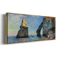 The Rocky Cliffs of Étretat - Floater Framed Canvas Print