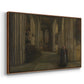Interior of a Church, 1871 - Floater Framed Canvas Print
