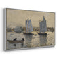 Two Schooners, Gloucester, c. 1880 - Floater Framed Canvas Print