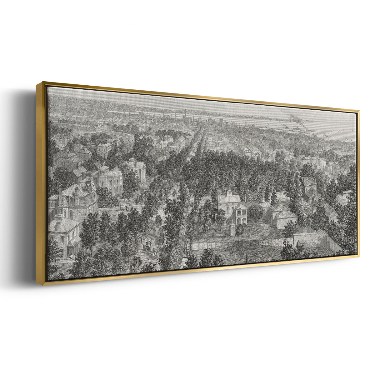 City of Buffalo - Floater Framed Canvas Print