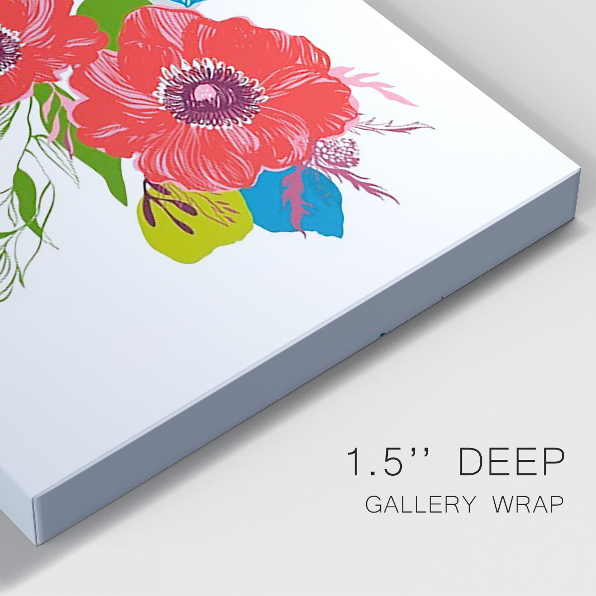 Brilliant Poppies II Premium Gallery Wrapped Canvas - Ready to Hang