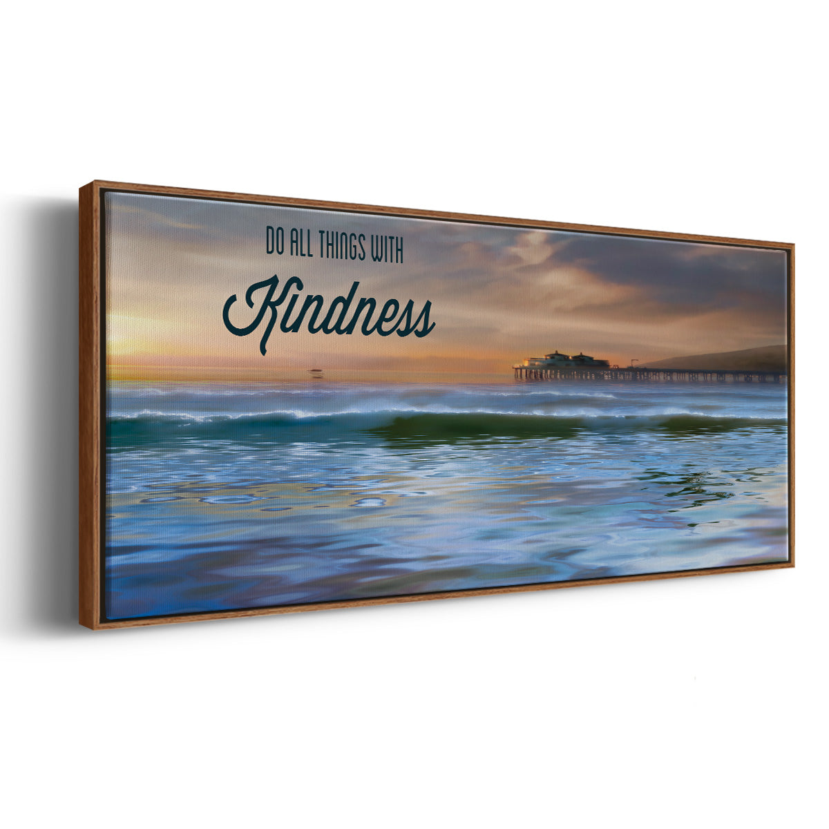 Kindness - Floater Framed Canvas Print