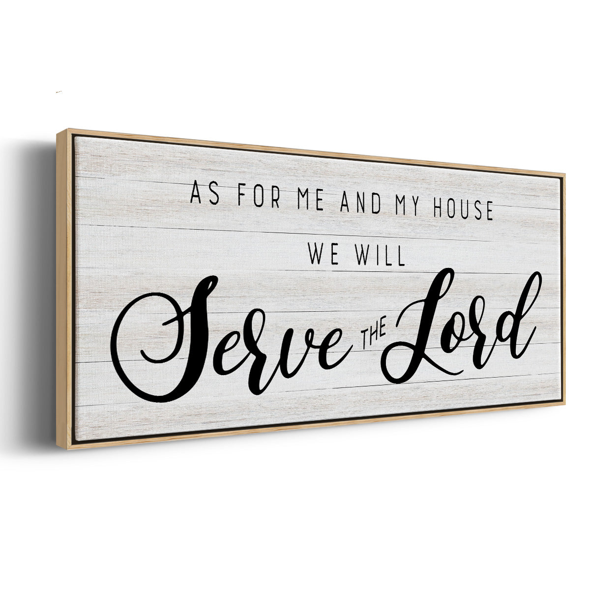 Serve the Lord - Floater Framed Canvas Print