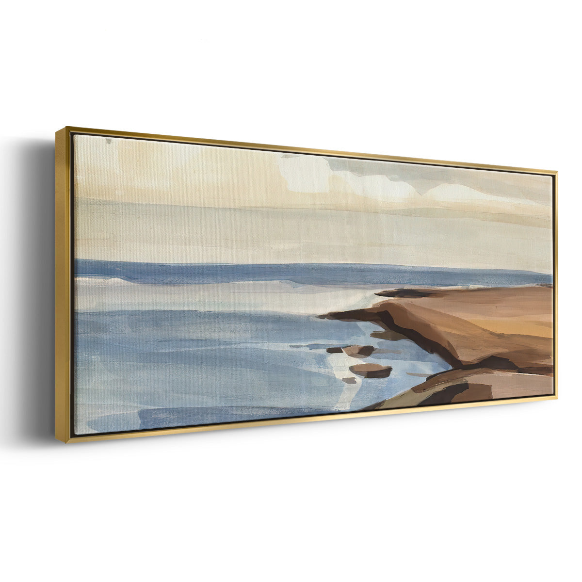 Shore Days II - Floater Framed Canvas Print