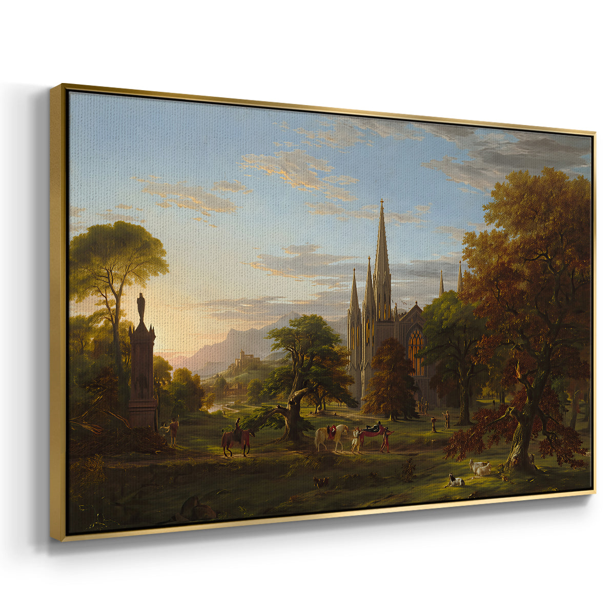 The Return, 1837 - Floater Framed Canvas Print