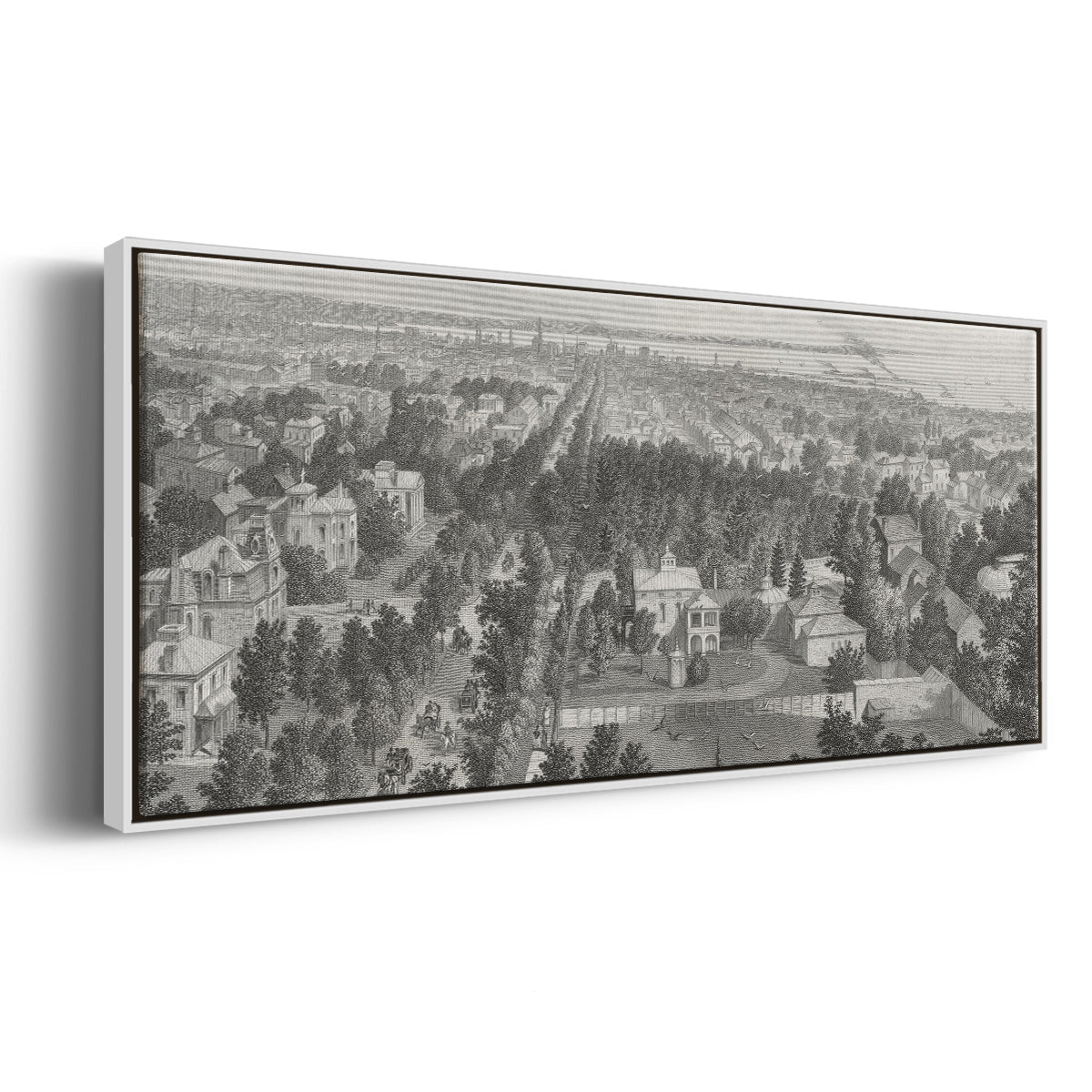 City of Buffalo - Floater Framed Canvas Print