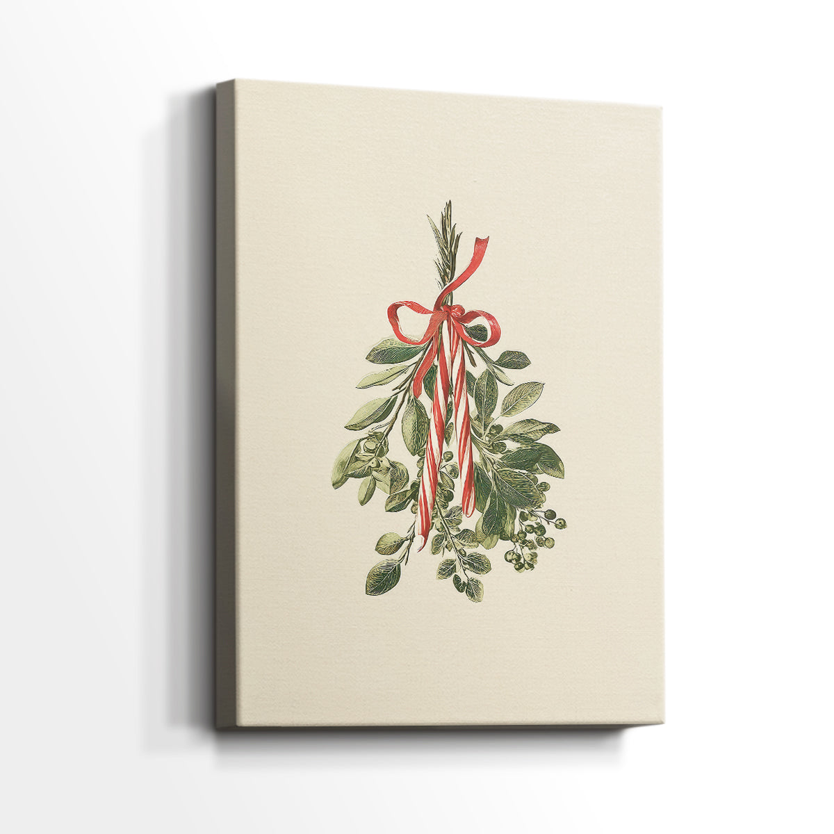 Tinsel-Gold Village Lane - Canvas Art Print