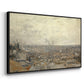 View from Montmartre, 1886 - Floater Framed Canvas Print