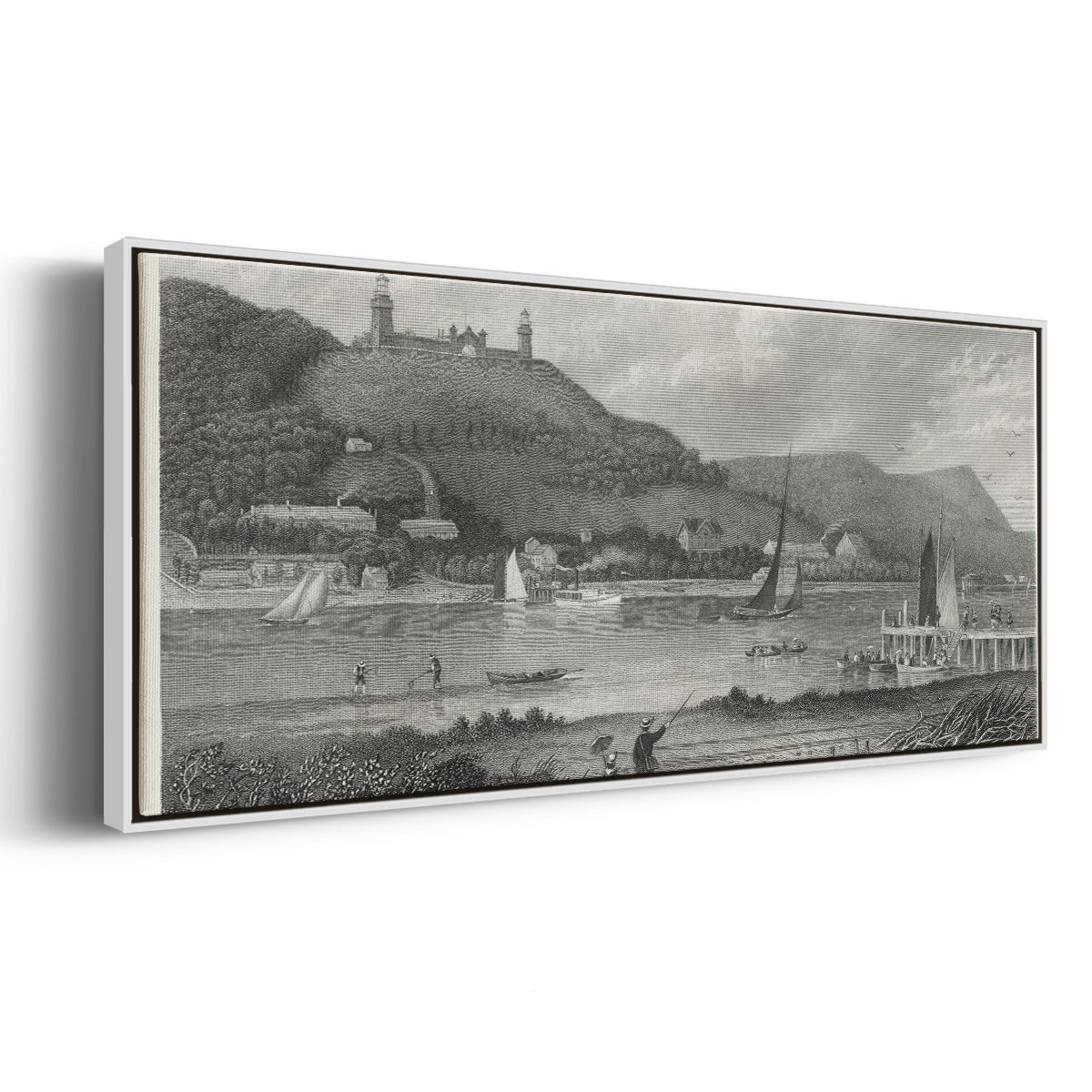 The Highlands of the Neversink - Floater Framed Canvas Print