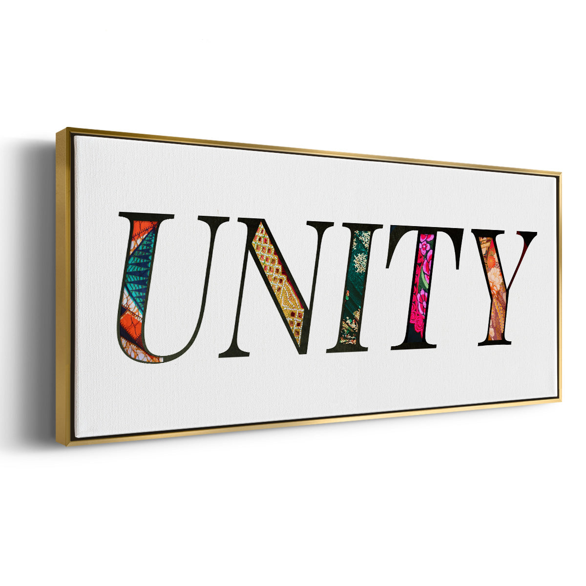 Unity - Floater Framed Canvas Print