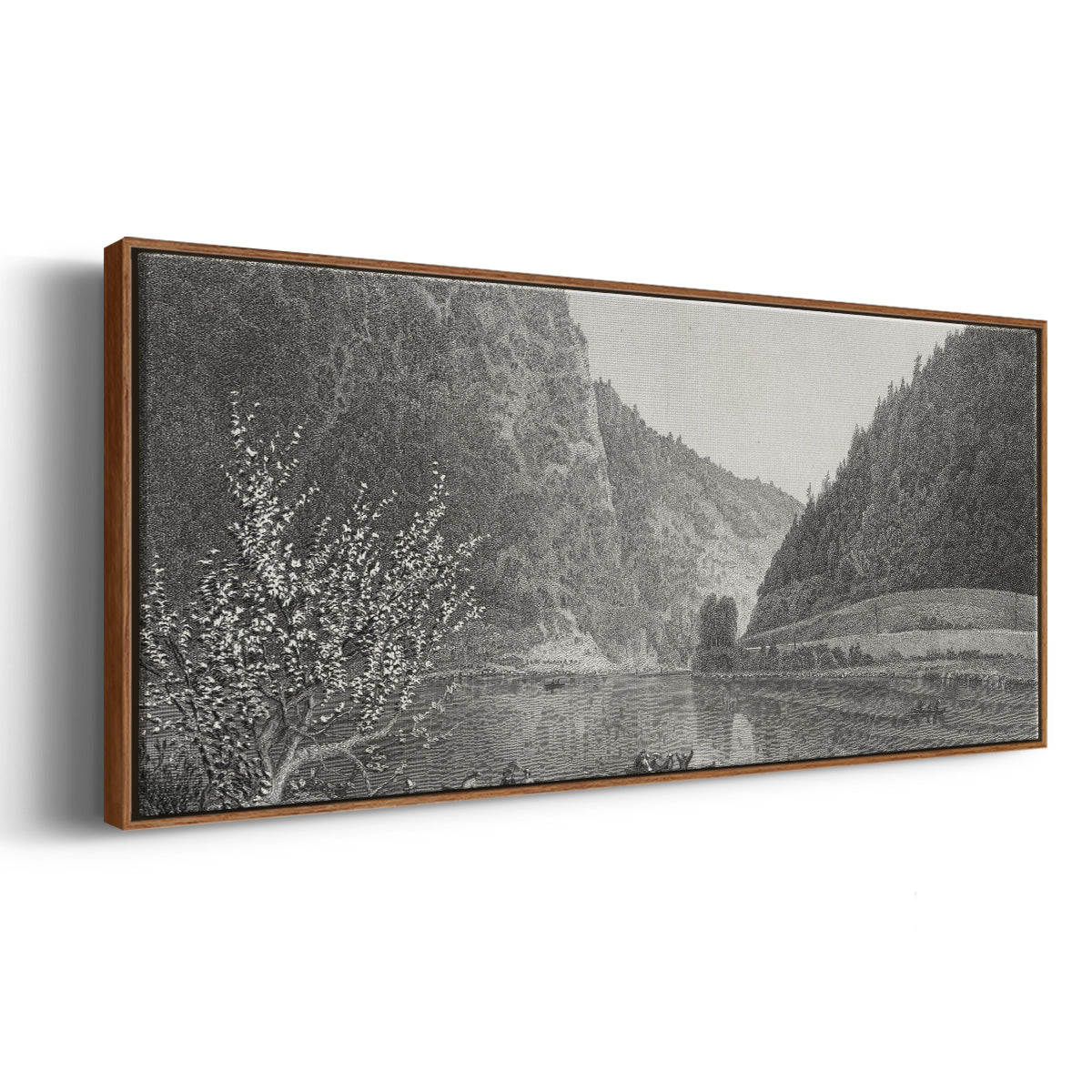Delaware Water Gap - Floater Framed Canvas Print