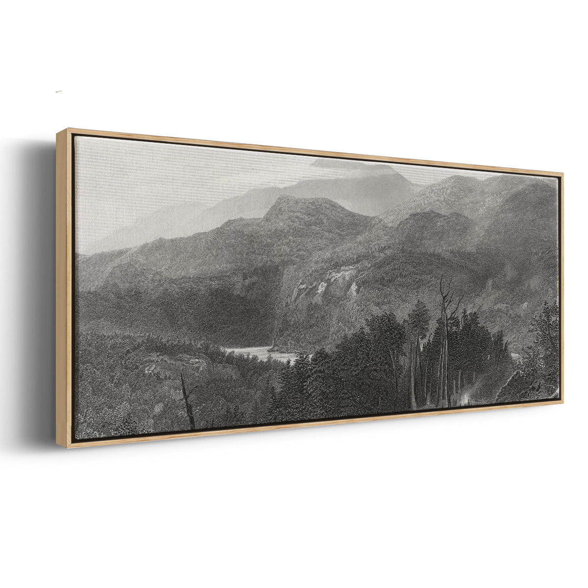 The Smoky Mountains - Floater Framed Canvas Print