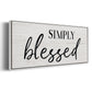 Simply - Floater Framed Canvas Print