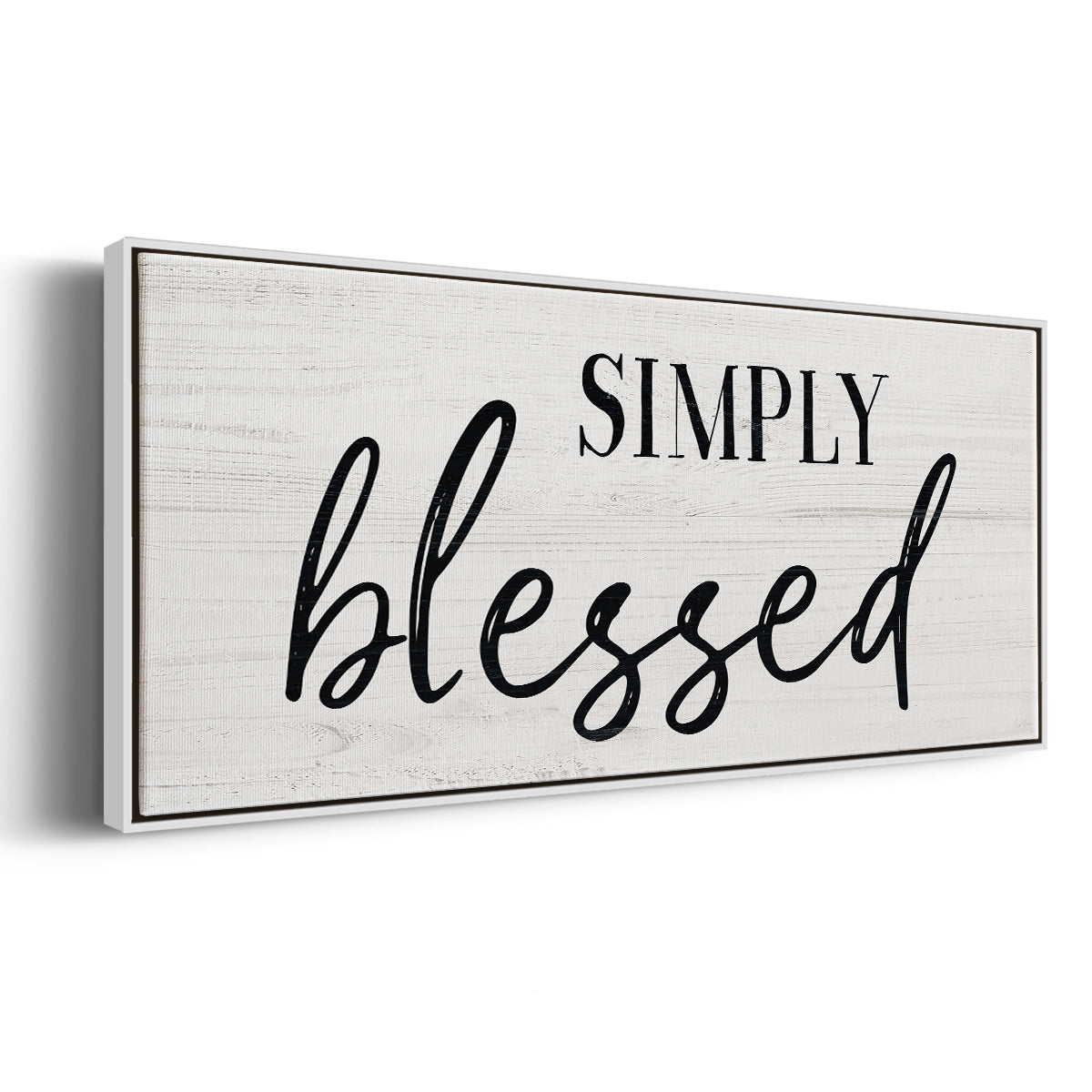 Simply - Floater Framed Canvas Print