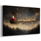 Warm Lantern Carols at Midnight - Canvas Art Print