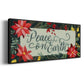 Bright Christmas Night Collection D - Floater Framed Canvas Print