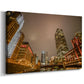 Chicago River From Below - Gallery Wrapped Canvas