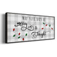 Buffalo Check Merry - Floater Framed Canvas Print