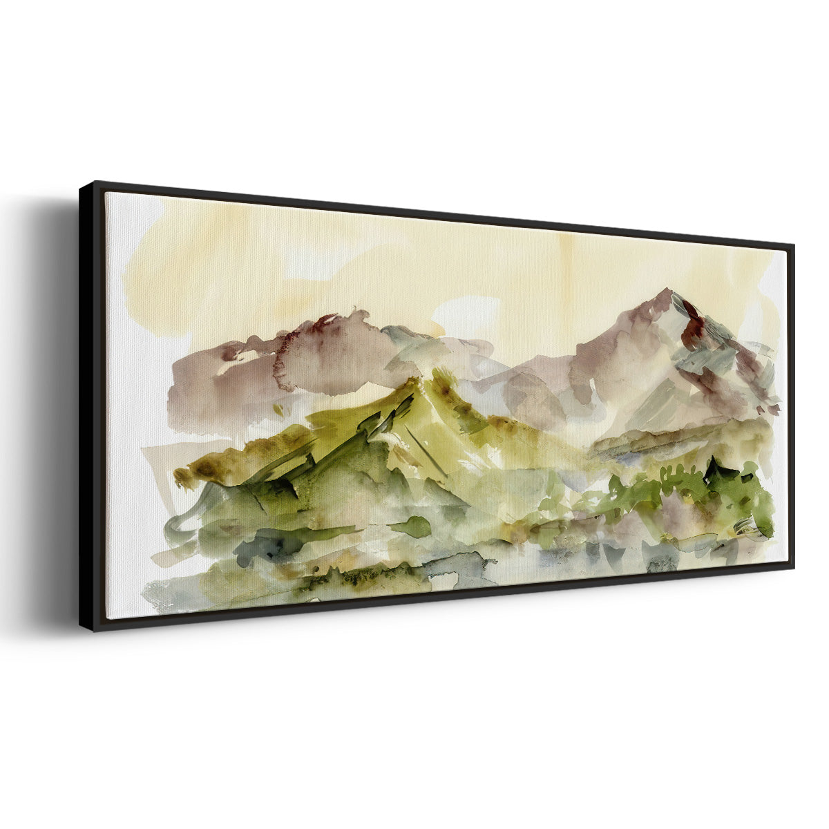 Plum Ridge II - Floater Framed Canvas Print