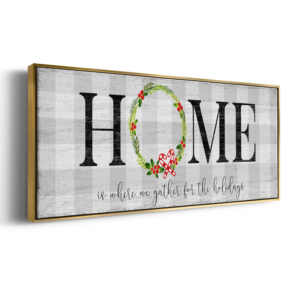 Gather for the Holidays - Floater Framed Canvas Print