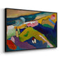 Murnau Mountain Landscape with Church, 1910 - Floater Framed Canvas Print