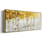 Golden Trees - Floater Framed Canvas Print