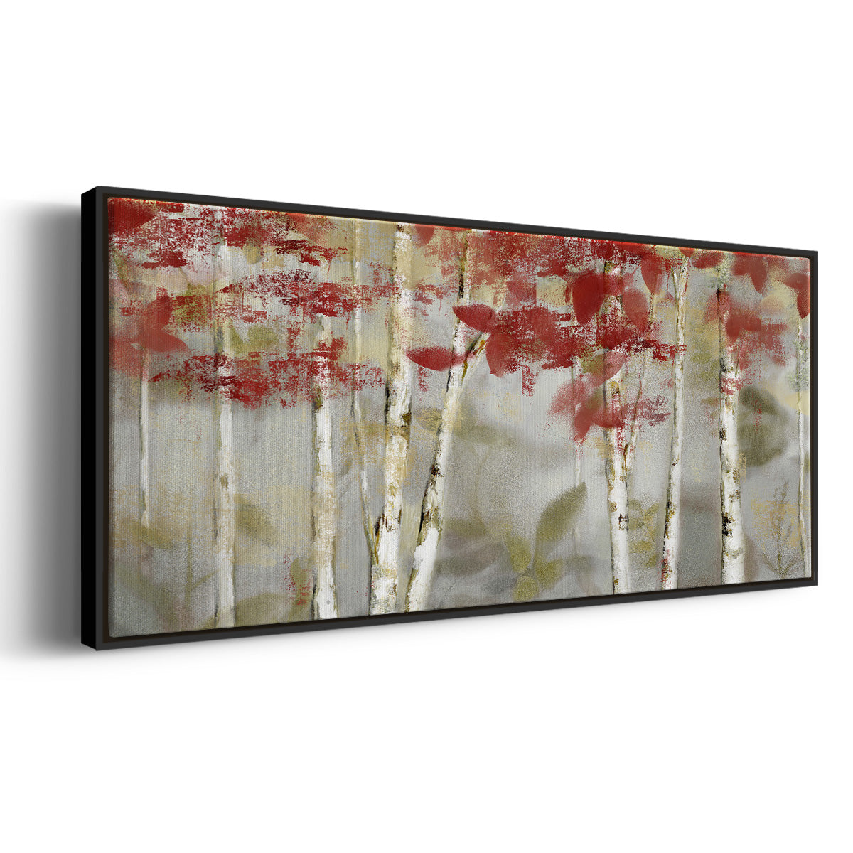 Autumn Forest - Floater Framed Canvas Print