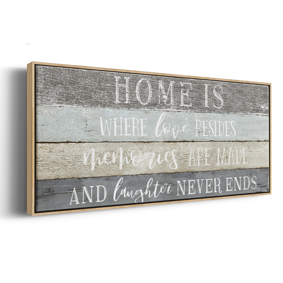 Home Is Where - Floater Framed Canvas Print
