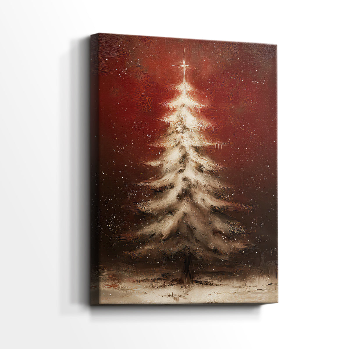 Cranberry Snow Green - Canvas Art Print