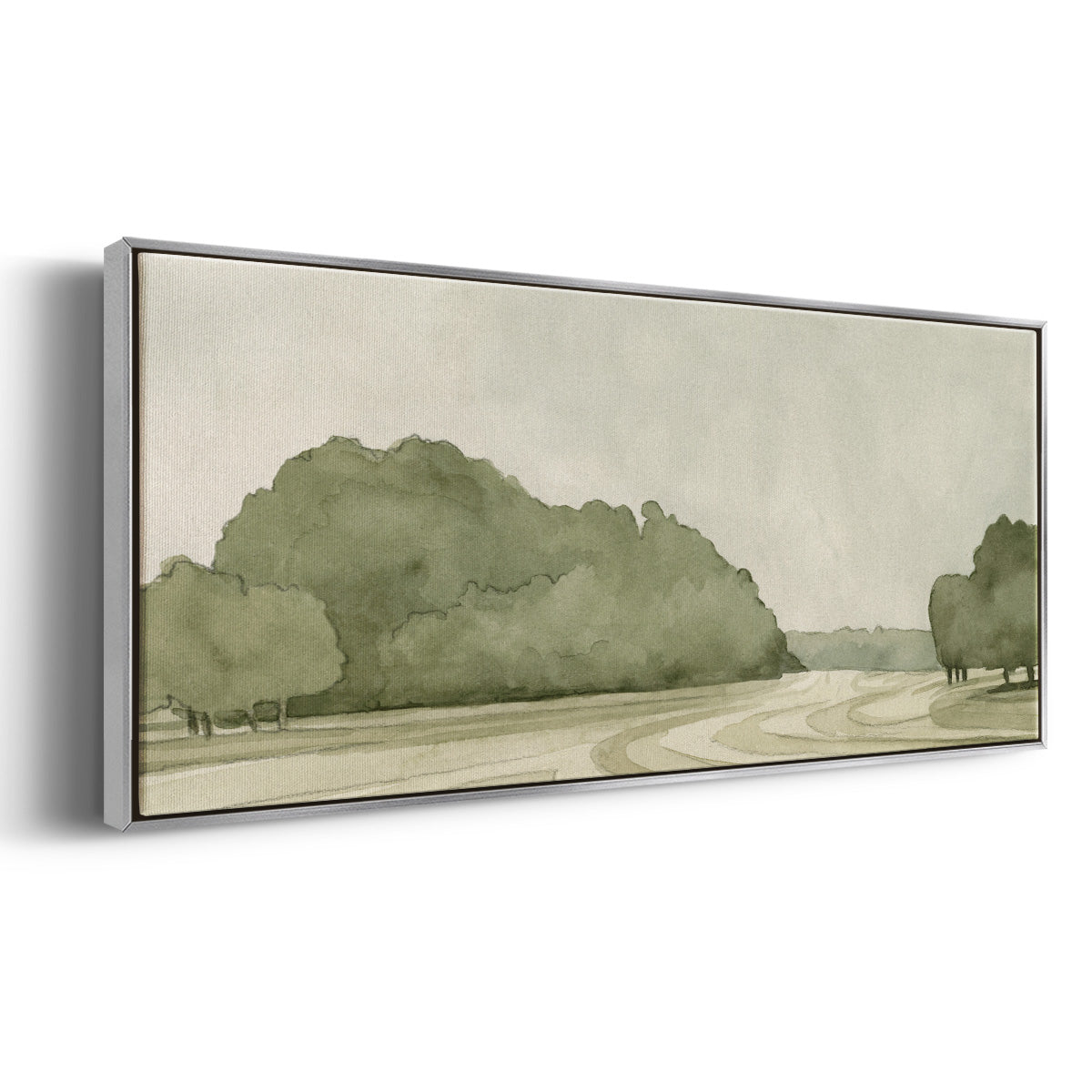 On Course I - Floater Framed Canvas Print