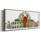 Woodland Holiday Collection D - Floater Framed Canvas Print