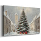 Silver Evergreen at Dawn - Canvas Art Print