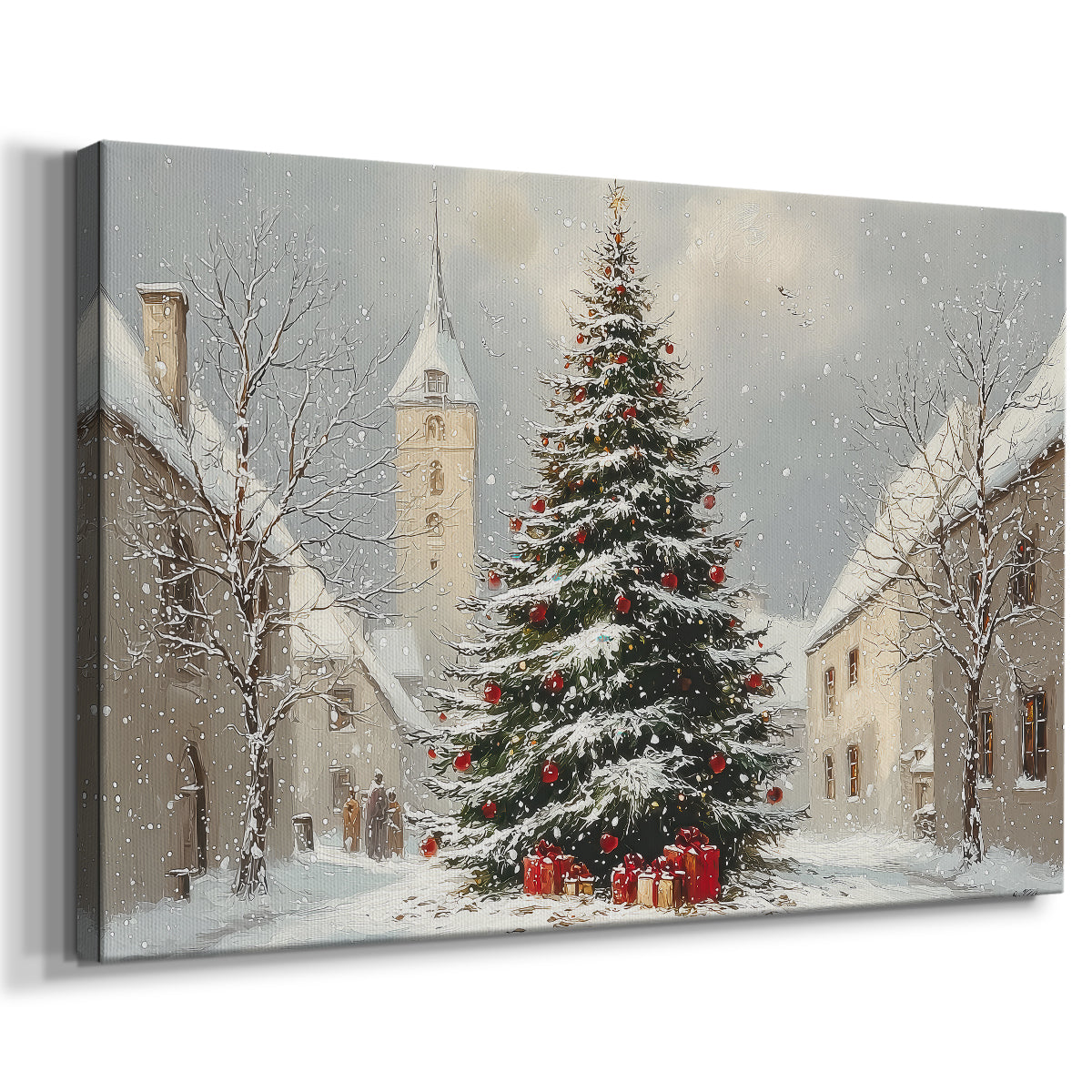 Silver Evergreen at Dawn - Canvas Art Print