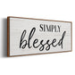 Simply - Floater Framed Canvas Print