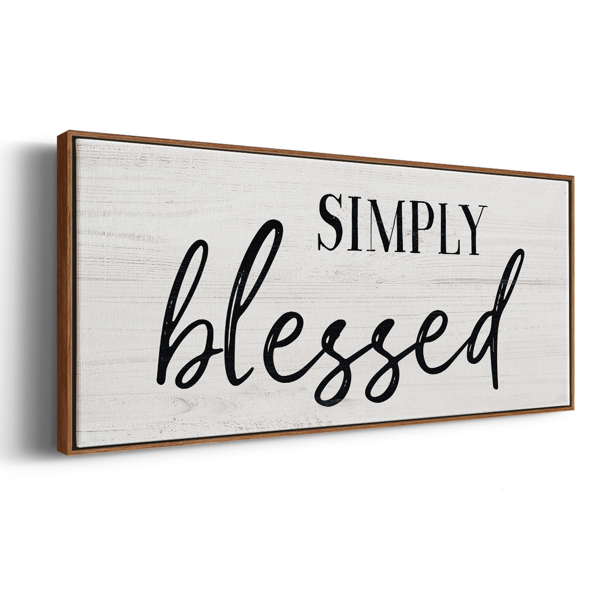 Simply - Floater Framed Canvas Print