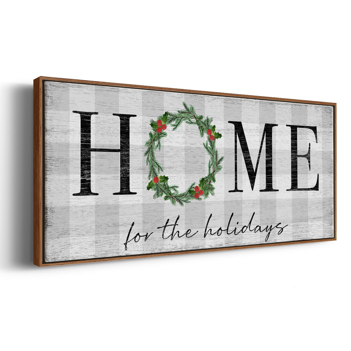 Home for the Holidays - Floater Framed Canvas Print