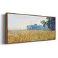 Oat and Poppy Field, 1890 - Floater Framed Canvas Print