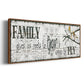 Family Gives Us - Floater Framed Canvas Print