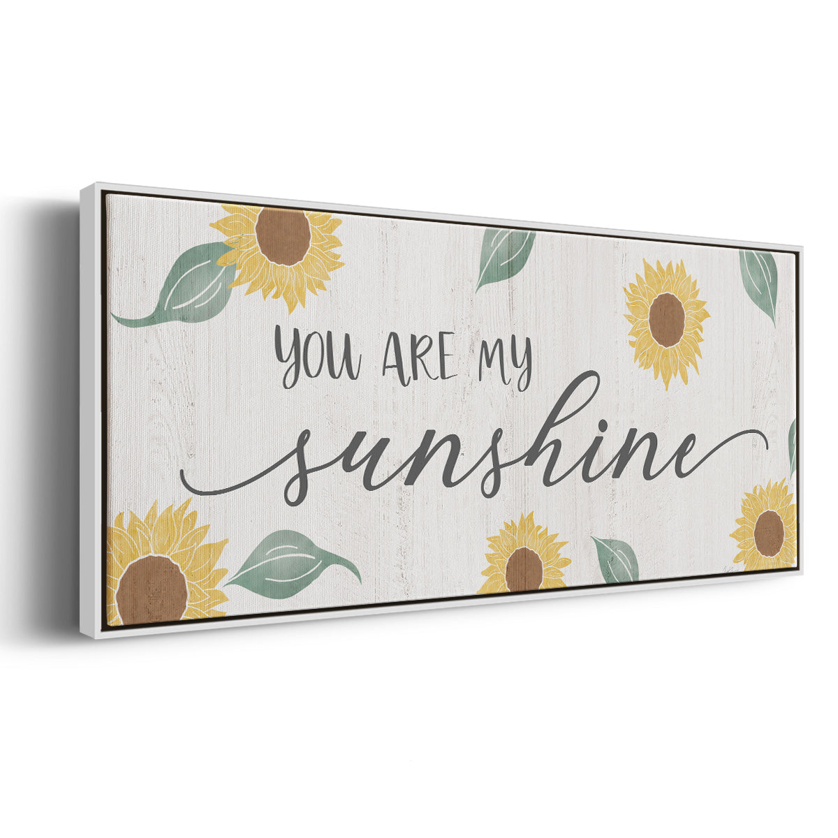You Are My Sunshine - Floater Framed Canvas Print
