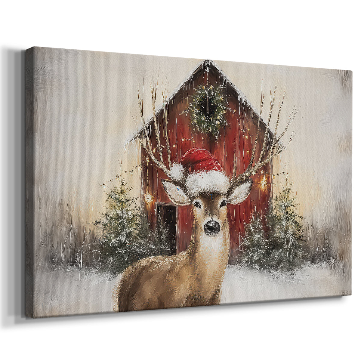 Gilded Manger Serenade - Canvas Art Print