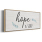 Hope & Soap - Floater Framed Canvas Print