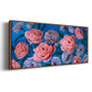 Layered Petals III - Floater Framed Canvas Print