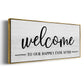 Welcome Ever After - Floater Framed Canvas Print