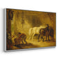 Heath Ewe and Lambs, 1810 - Floater Framed Canvas Print