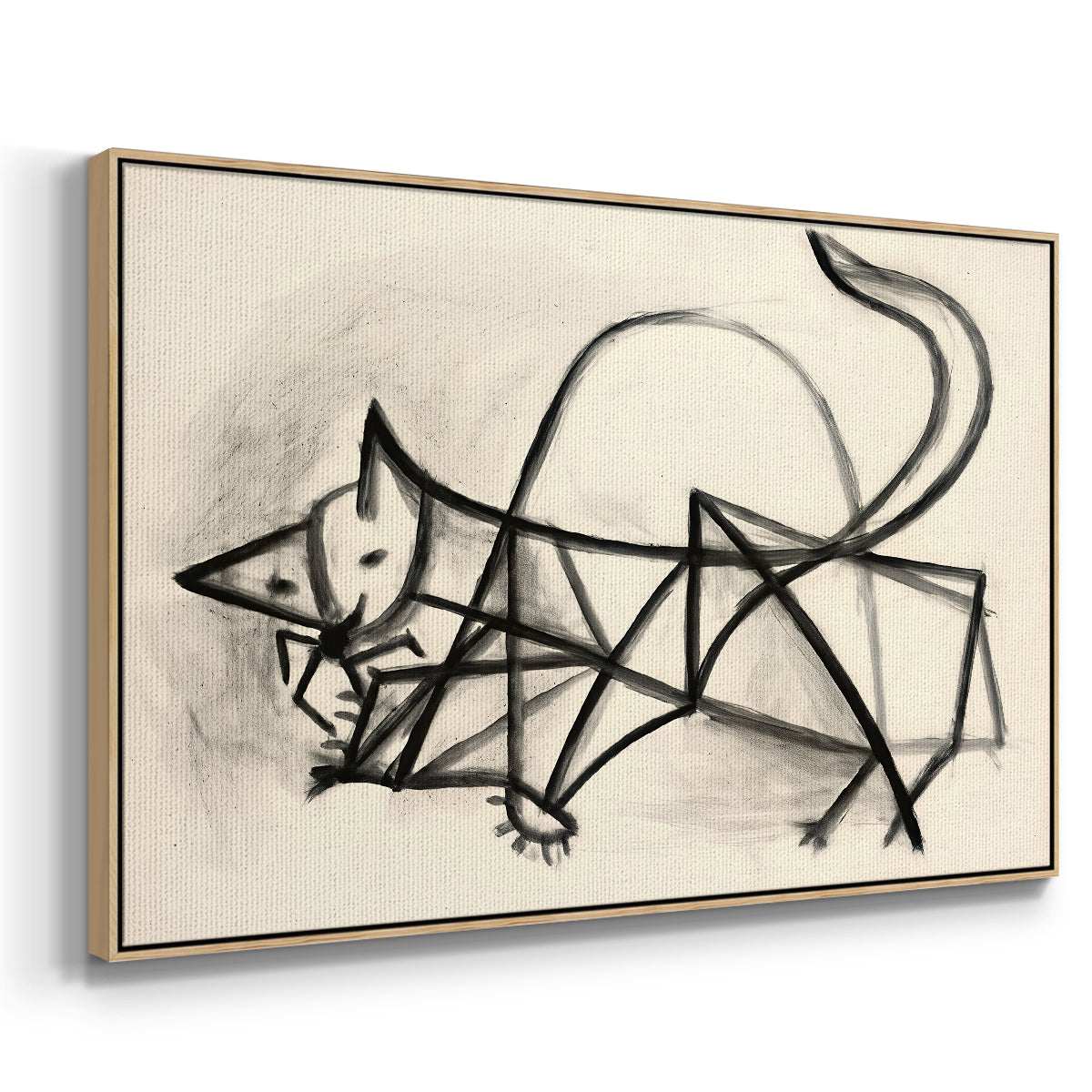 Study of a Cat (Étude de chat), 1946 - Floater Framed Canvas Print