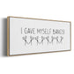 I Gave Myself Bangs! - Floater Framed Canvas Print
