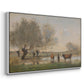 Cows in a Marshy Landscape, c. 1873-1874 - Floater Framed Canvas Print