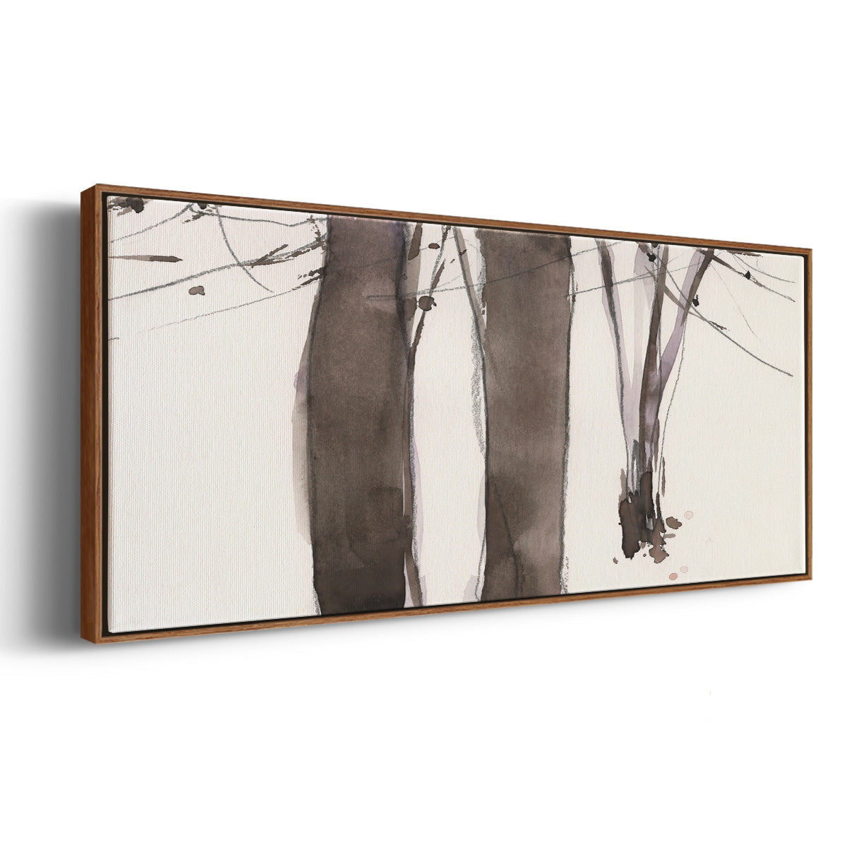 Under the Winter Tree II - Floater Framed Canvas Print