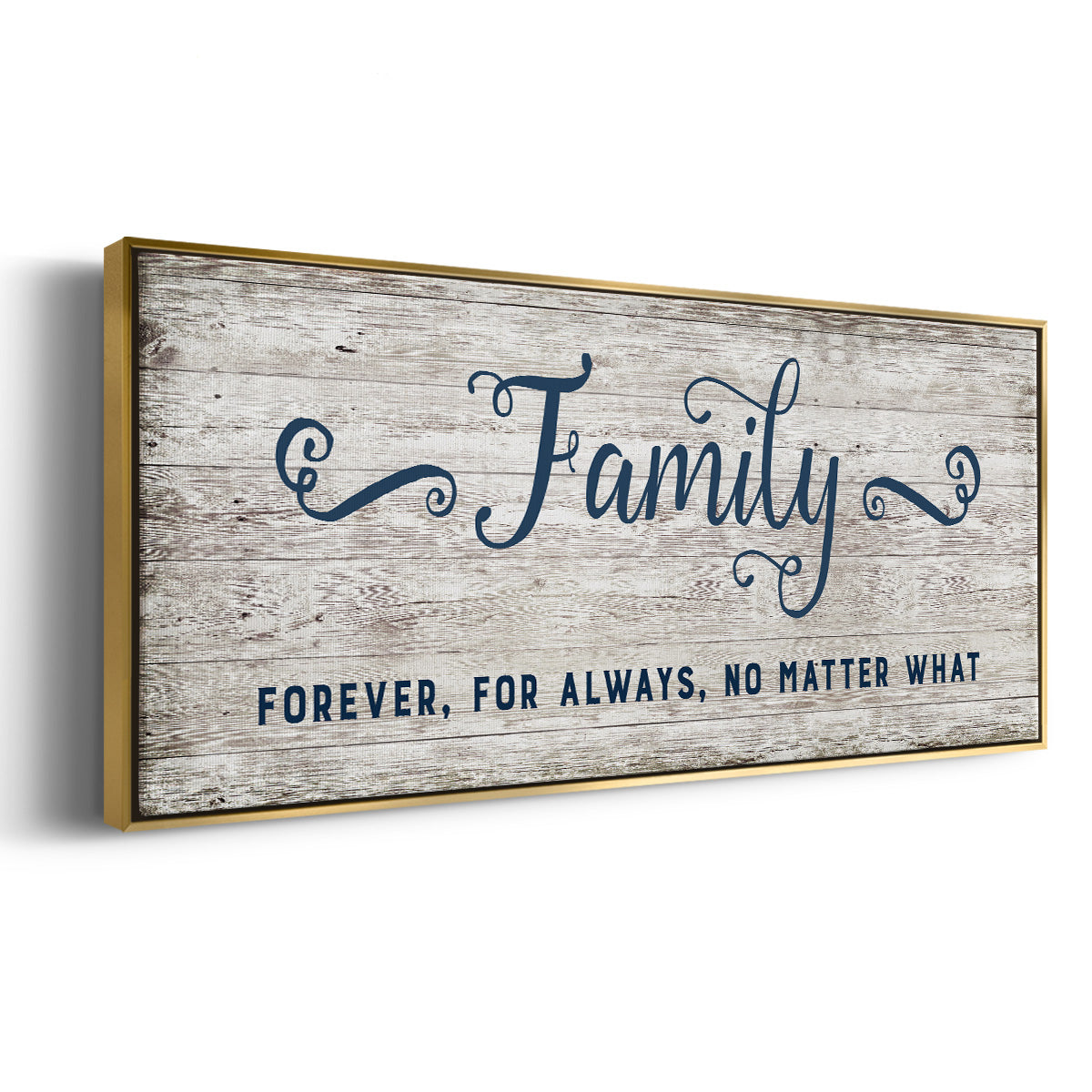 Family Forever - Floater Framed Canvas Print